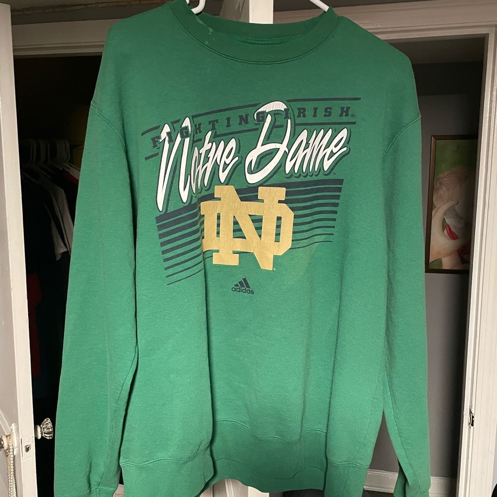 notre dame crew neck L